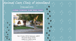 Desktop Screenshot of animalcareclinicofwoodland.com